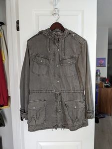 Aritzia Talula Trooper Jacket - Grey